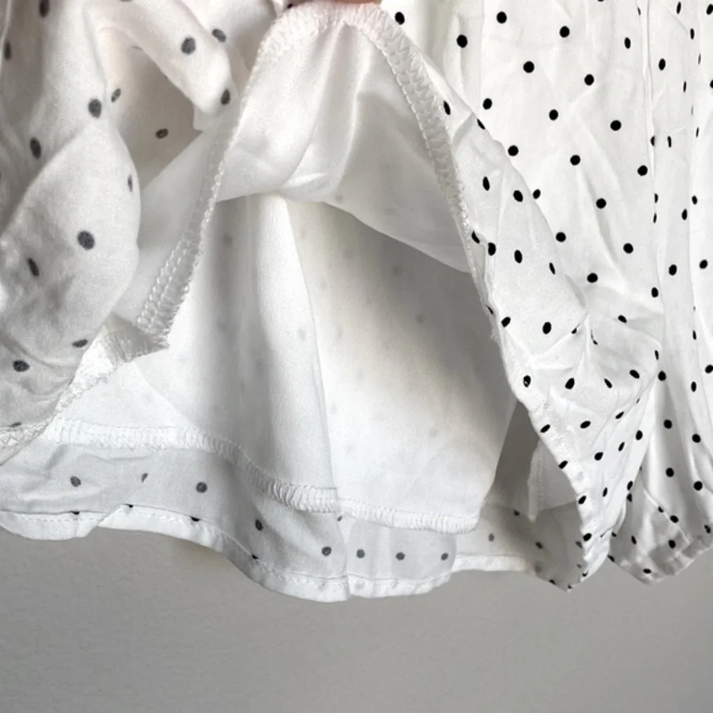 Black and White Polka Dot Shorts - Picture 2 of 4